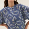 amber indigo blouse | blue indigo print-By bar Best Sale