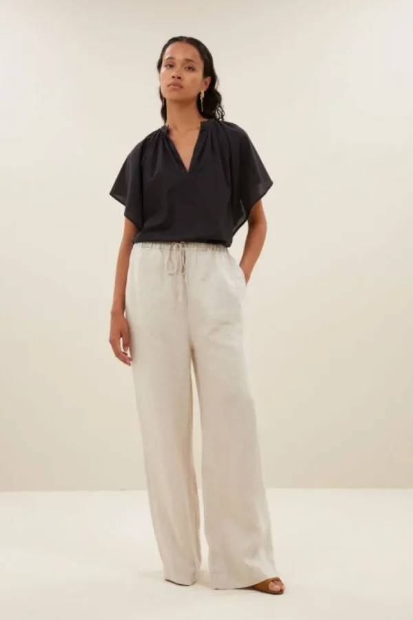 basil linen pants | linen-By bar Cheap