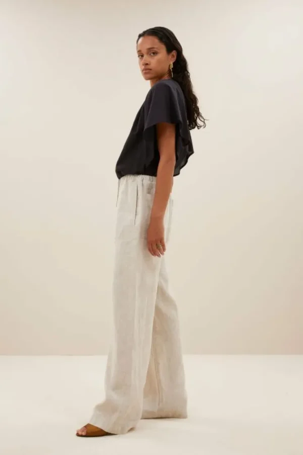 basil linen pants | linen-By bar Cheap