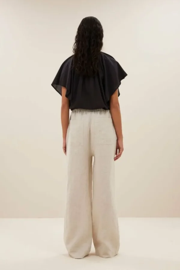 basil linen pants | linen-By bar Cheap