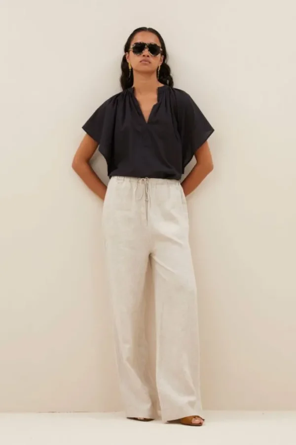 basil linen pants | linen-By bar Cheap