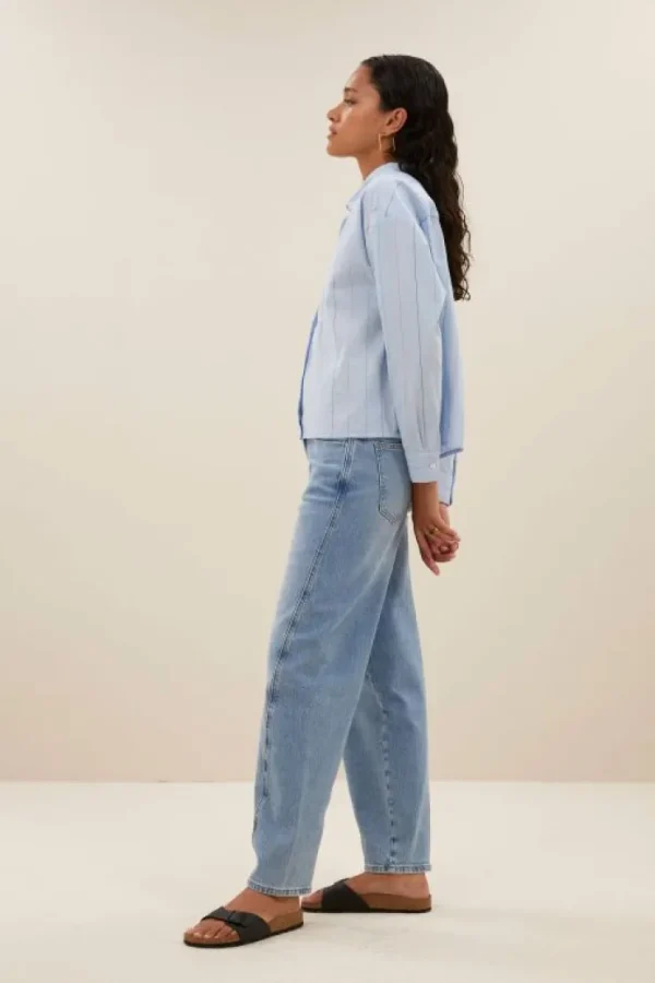 begum denim pants | light denim-By bar Online