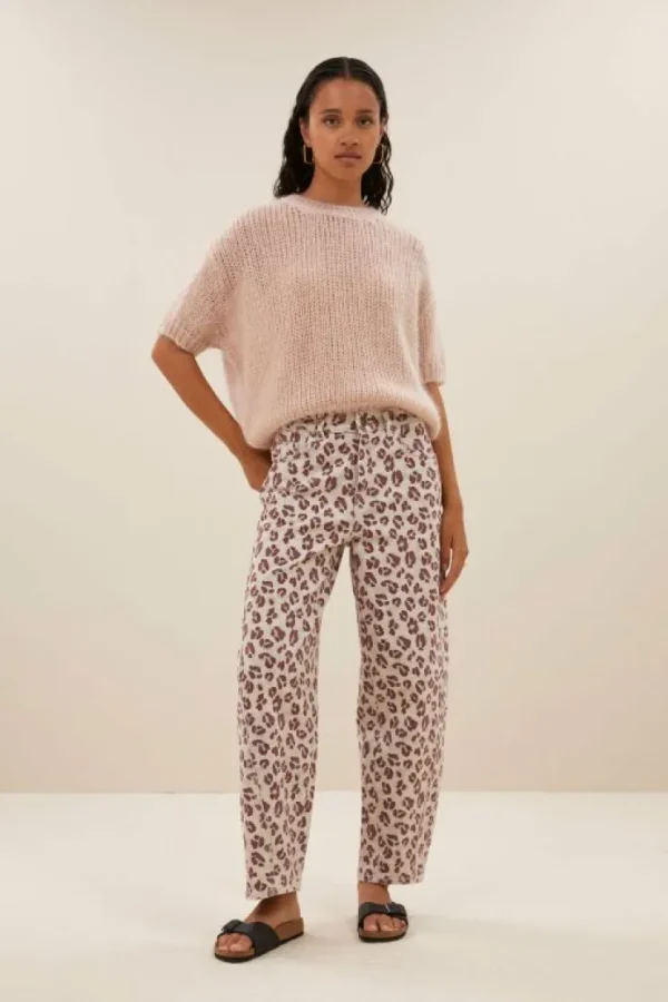 begum pink cheetah pants | pink cheetah print-By bar Best