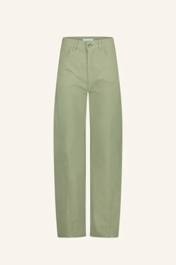 begum poplin GD pants | seagrass-By bar Sale