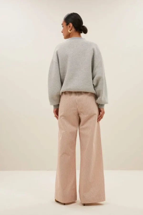 benji copper stripe pants | copper small stripe-By bar Cheap