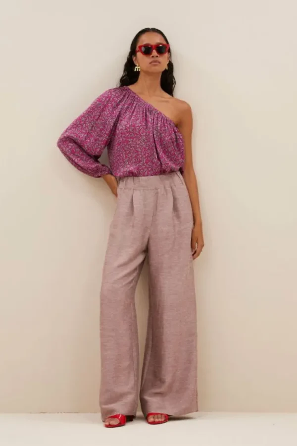 benji gloss pants | mellow rose-By bar Best Sale