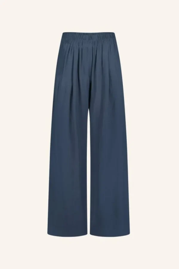 benji viscose pants | opal blue-By bar Flash Sale