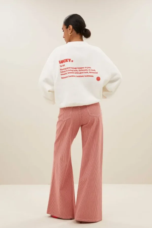 bibi dictionary big sweater | off white-By bar Shop