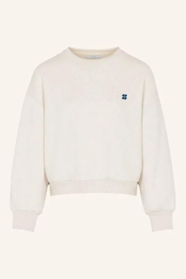 bibi logo sweater | oyster melee-By bar Store