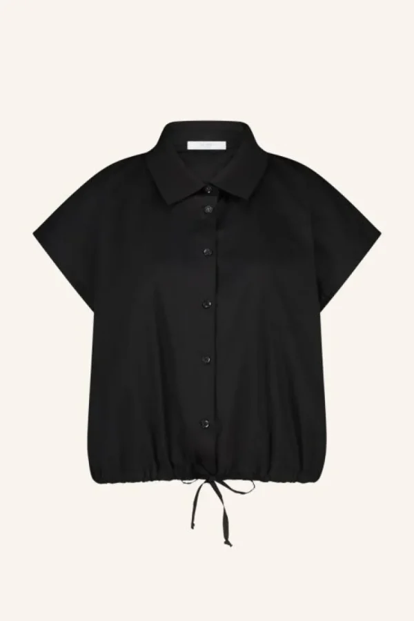 bieke poplin blouse | black-By bar Cheap