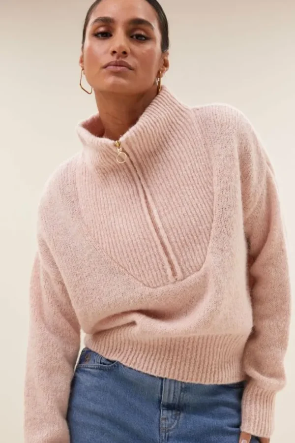 boxy beau pullover | light pink-By bar Hot