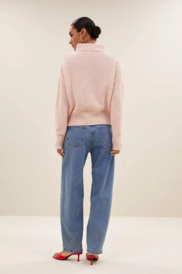 boxy beau pullover | light pink-By bar Hot