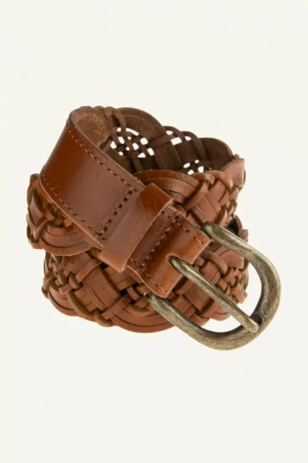 braided leather belt | -By bar Cheap