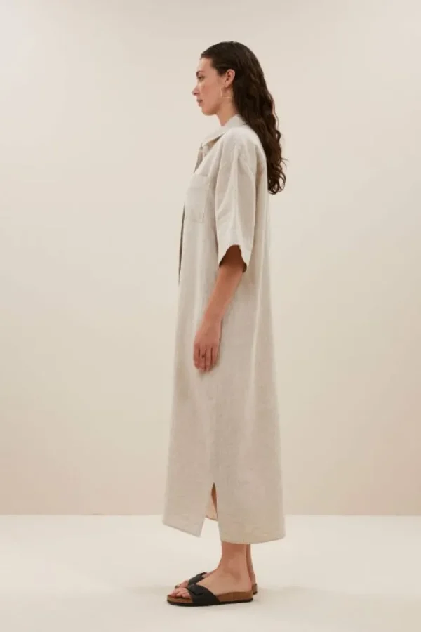 bruno linen dress | linen-By bar Discount