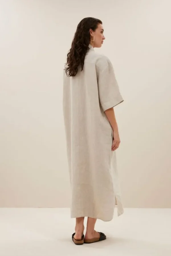 bruno linen dress | linen-By bar Discount