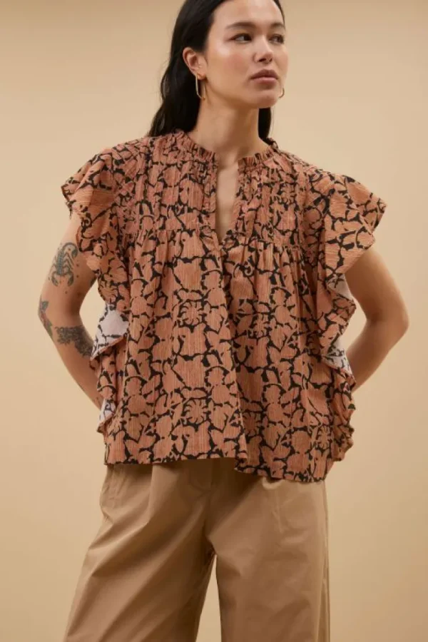 danee anika blouse | anika print-By bar Flash Sale