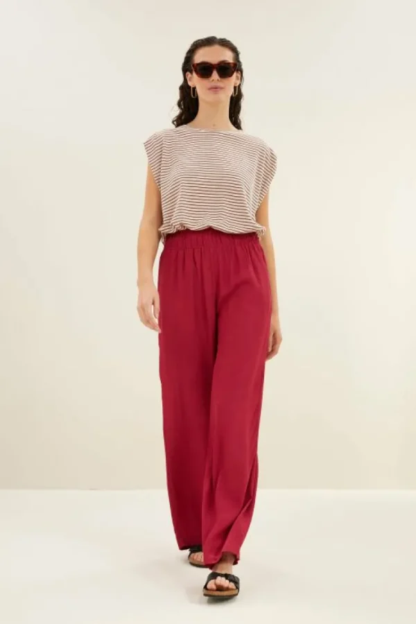 diede small stripe top | copper small stripe-By bar Shop