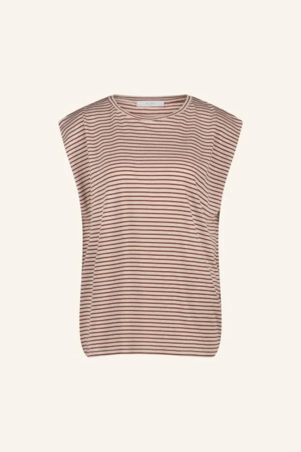 diede small stripe top | copper small stripe-By bar Shop