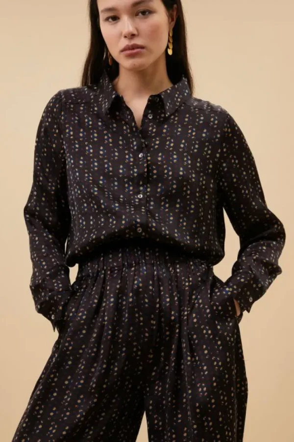 dina paisley blouse | paisley dots-By bar Outlet