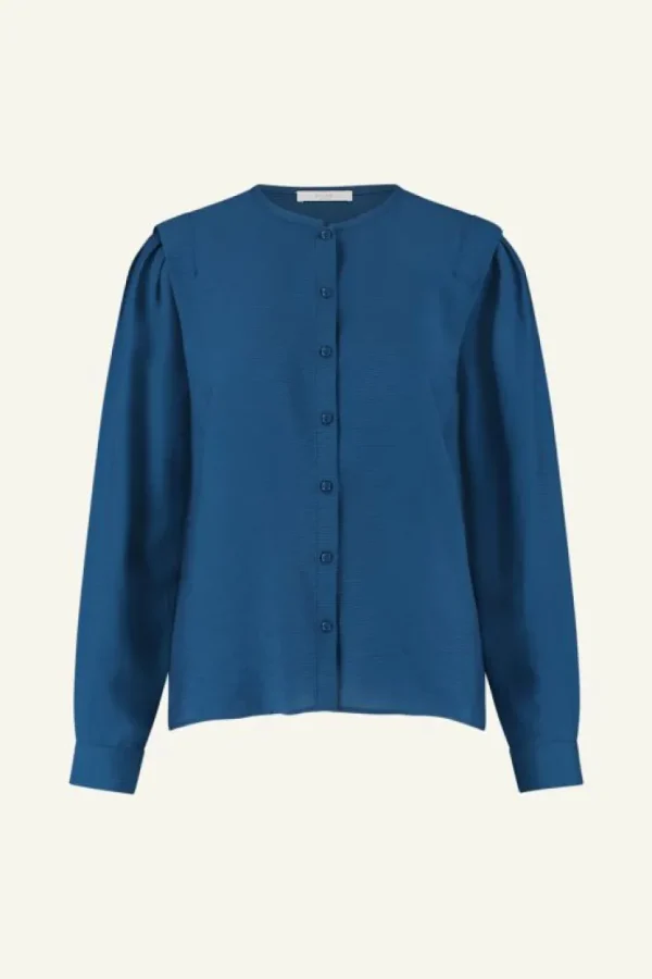 erin blouse | college navy-By bar Best Sale