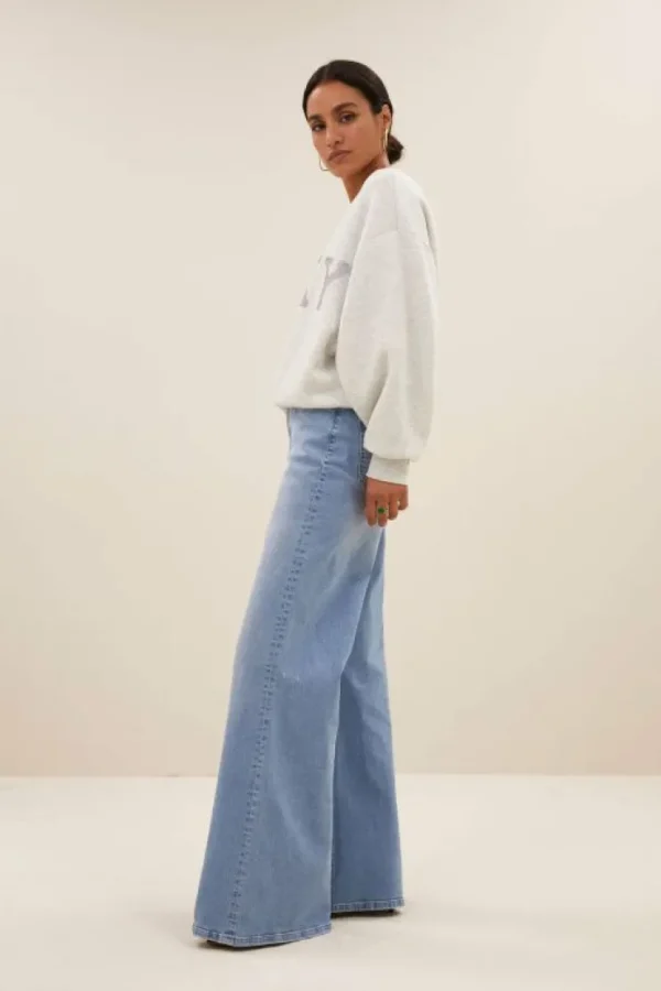 femme denim pants | light denim-By bar Clearance