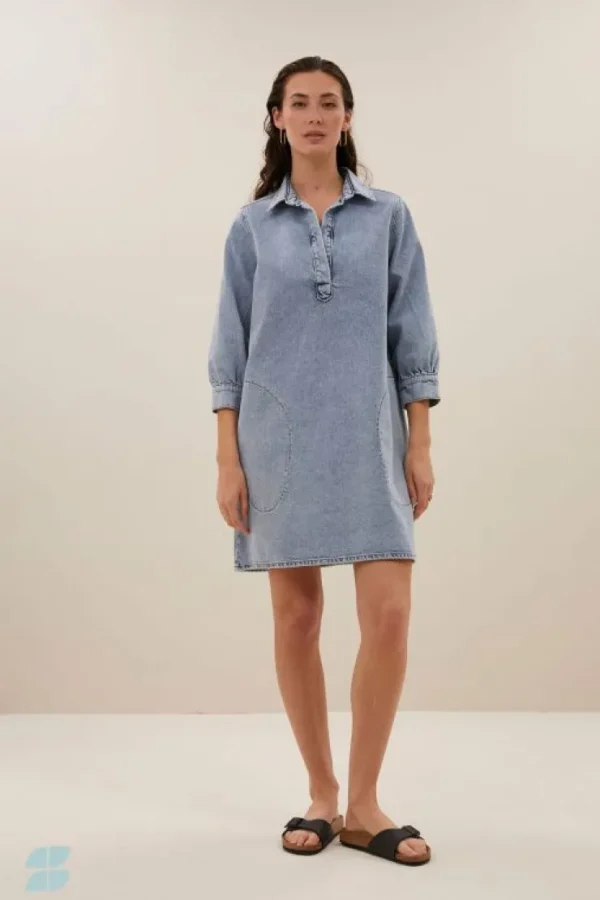 flynth denim dress | light denim-By bar Sale