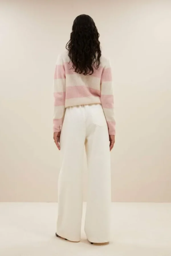 gwen big stripe pullover | pink big stripe-By bar Hot