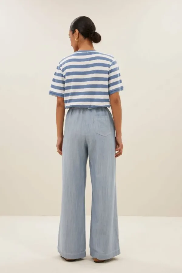 hope big stripe top | blue flame stripe-By bar Shop