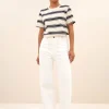 hope stripe top | navy grain stripe-By bar Shop