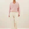 isja fine pullover | light pink-By bar Fashion