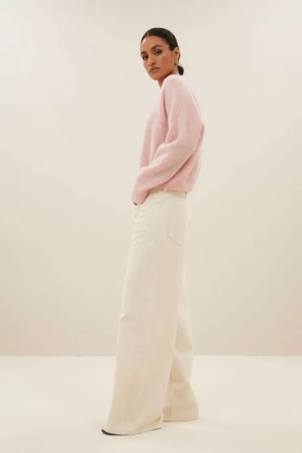 isja fine pullover | light pink-By bar Fashion