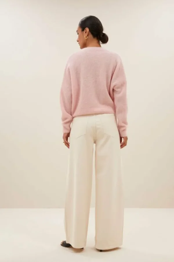 isja fine pullover | light pink-By bar Fashion