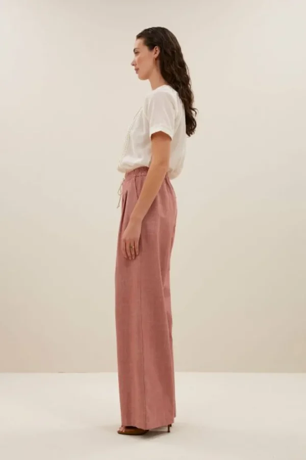 jaxx twill pants | old pink-By bar Best Sale