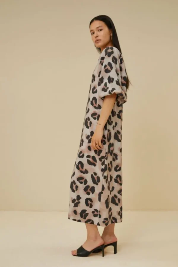 juta cheetah dress | cheetas print-By bar Flash Sale