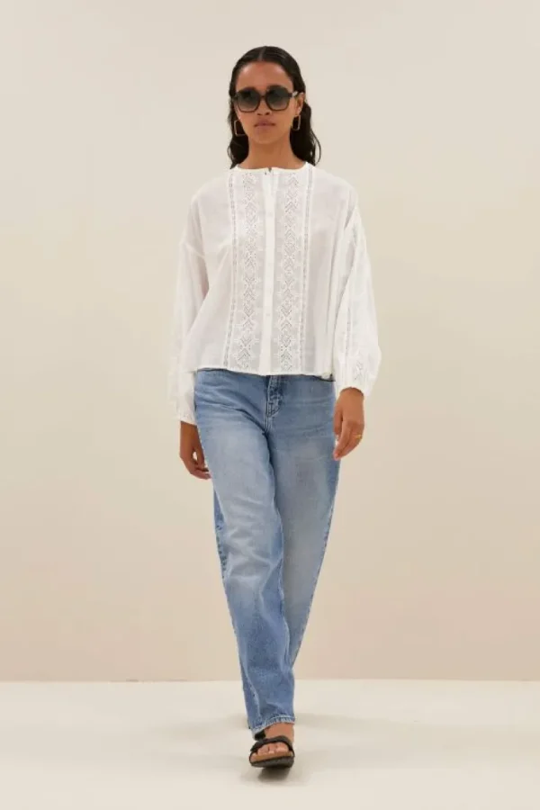 kate blouse | off white-By bar Flash Sale