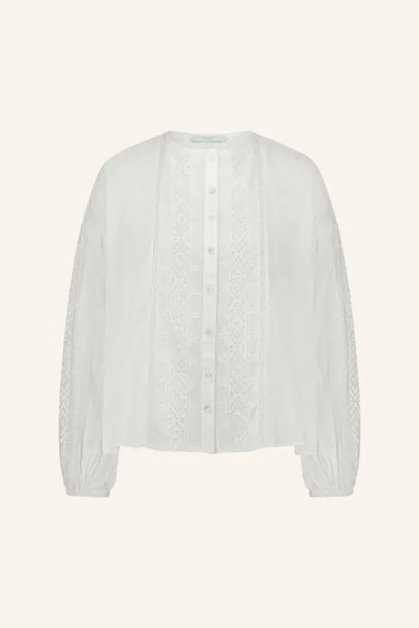 kate blouse | off white-By bar Flash Sale