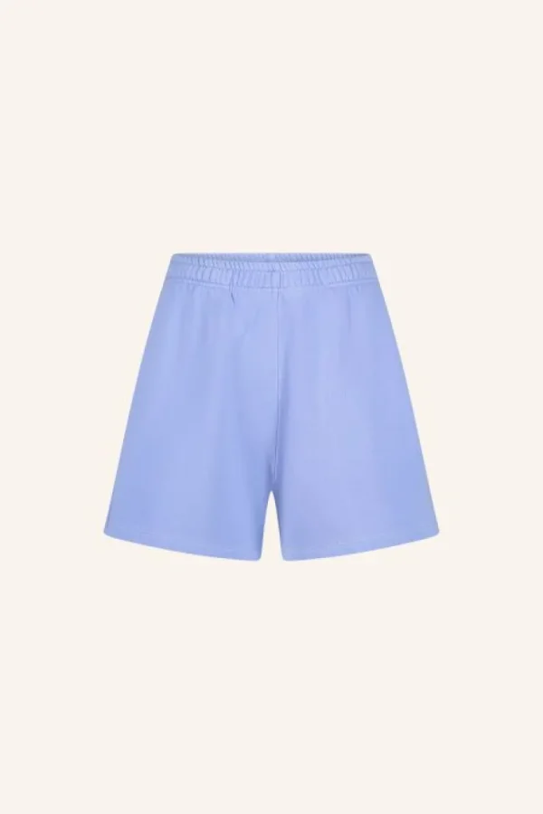 kid natural sweat shorts | violet blue-By bar New