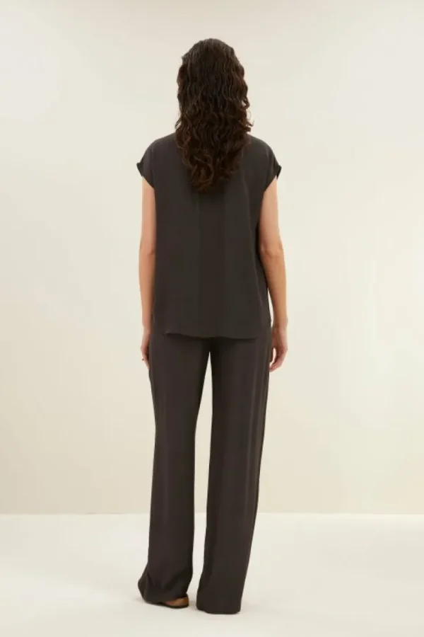 kiek viscose top | cafe noir-By bar Sale