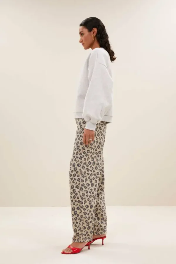 lew cheetah pants | cheetah print-By bar Hot