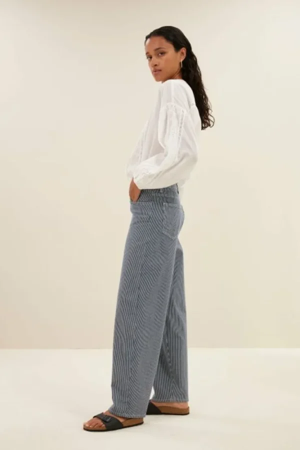 lew stripe pants | dark blue stripe-By bar Clearance