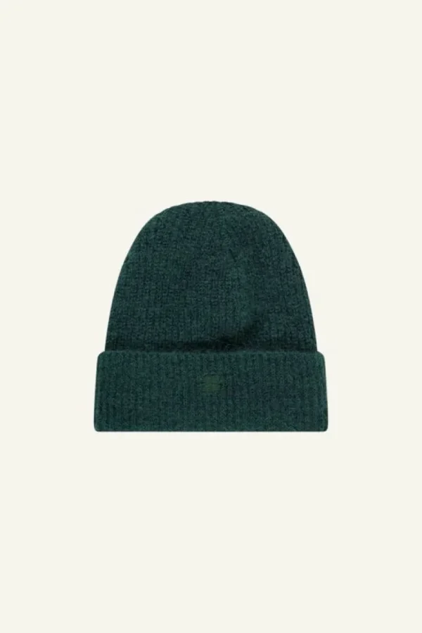 logo beanie | dark green-By bar Fashion