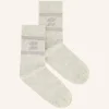 logo sparkle socks | light grey melee-By bar Fashion