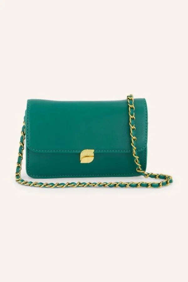 loua leather bag | peacock green-By bar New