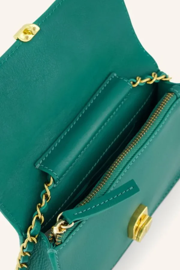 loua leather bag | peacock green-By bar New