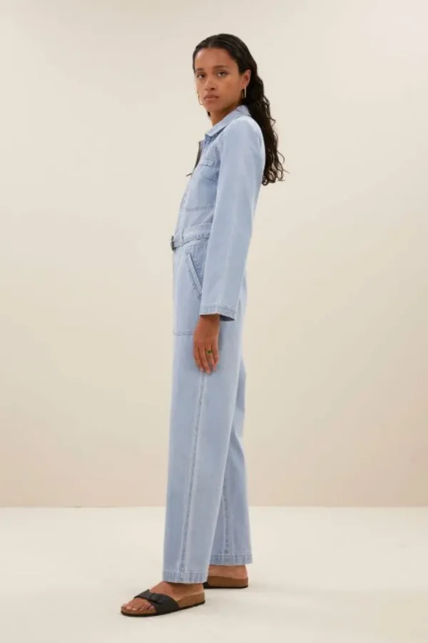 louise denim suit | light denim-By bar Shop