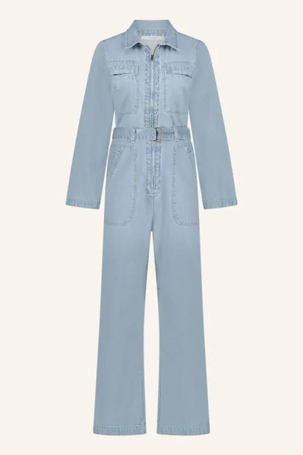 louise denim suit | light denim-By bar Shop