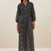 loulou midnight ikat dress | midnight ikat-By bar Store