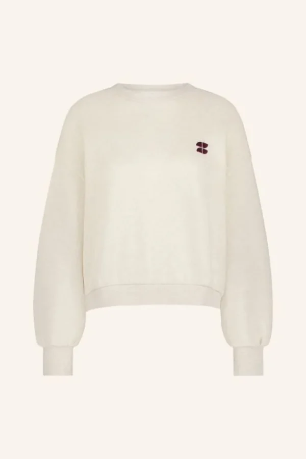 maeve logo sweater | oyster melee-By bar Flash Sale