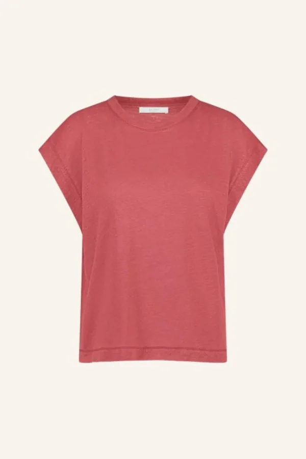 mason linen top | earth red-By bar Clearance