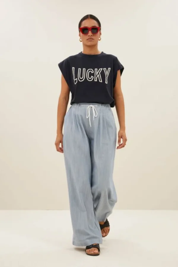 mason open lucky top | midnight-By bar Clearance